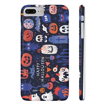 Bring the spooky spirit of Halloween to your fingertips with the Happy Halloween iPhone Case.