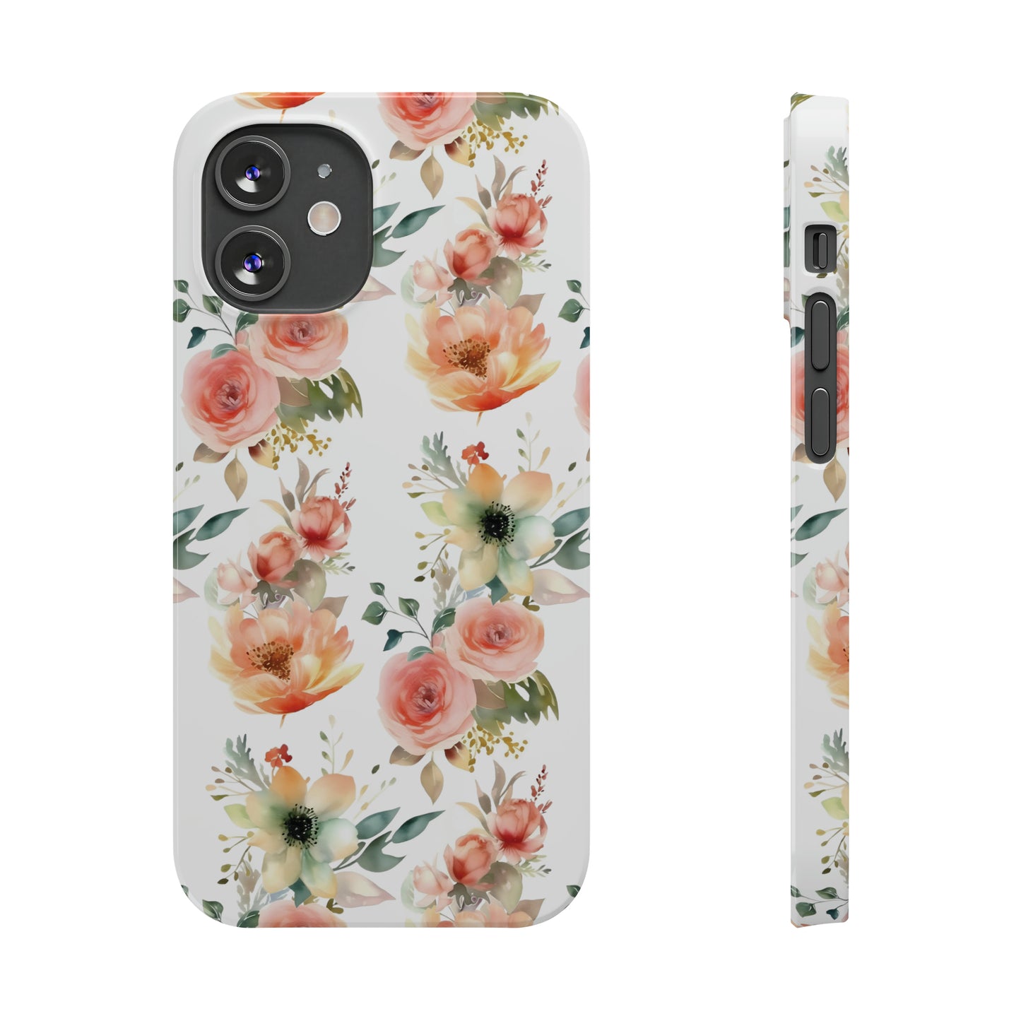 Flowers Pattern Slim iPhone Cases