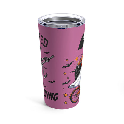 Dead Tired But Still Flying Halloween Tumbler