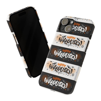 Embrace the spooky season with the Happy Halloween iPhone Case