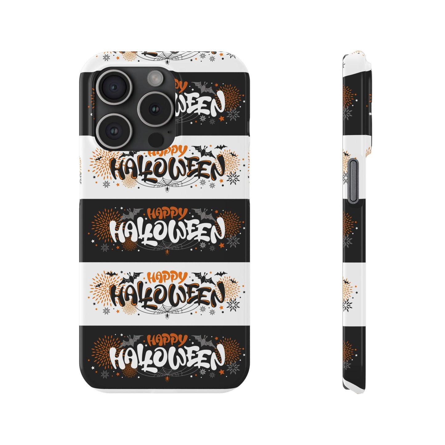 Embrace the spooky season with the Happy Halloween iPhone Case