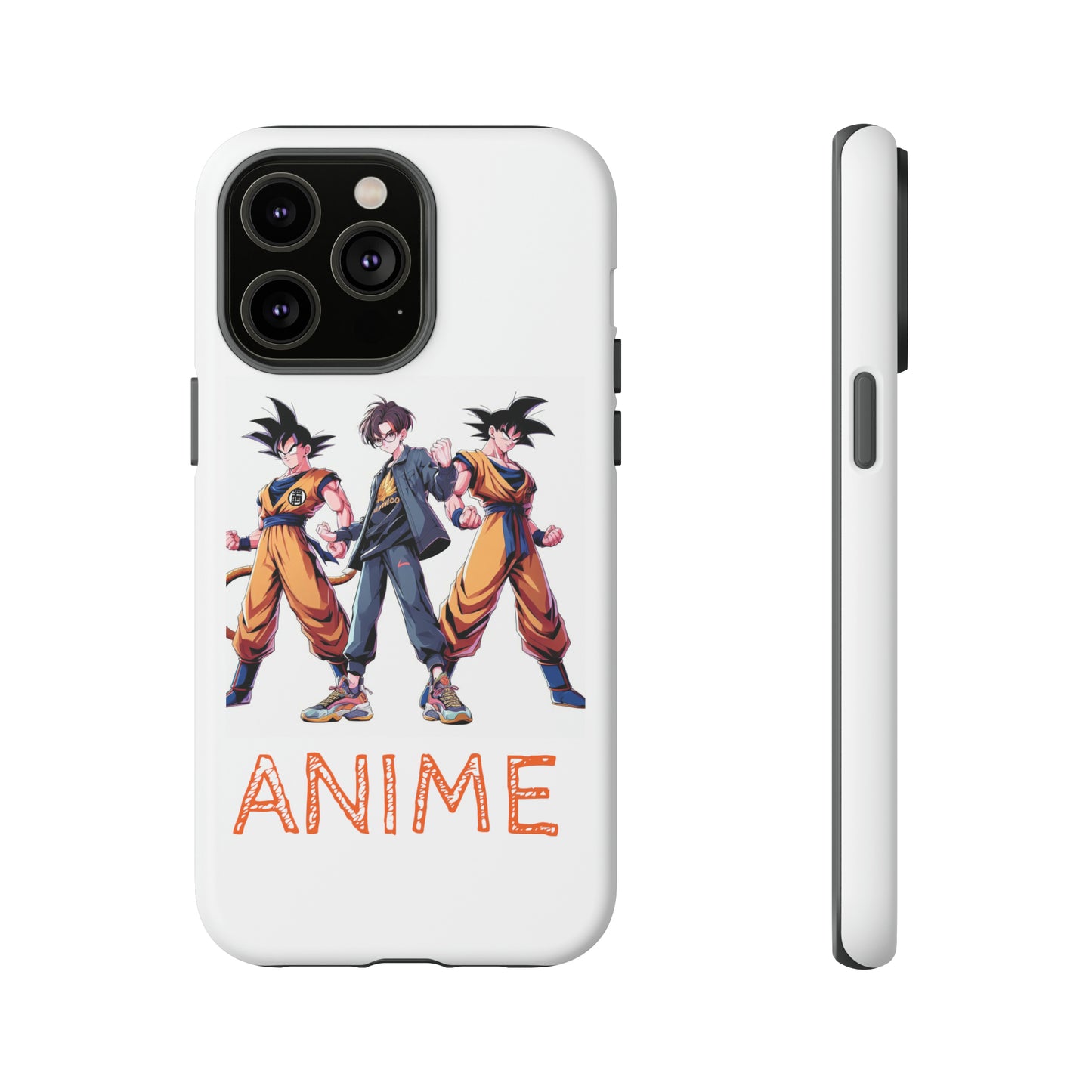Tough Anime Goku iPhone Premium Protective Phone Cases for Apple, Samsung, and Google Devices
