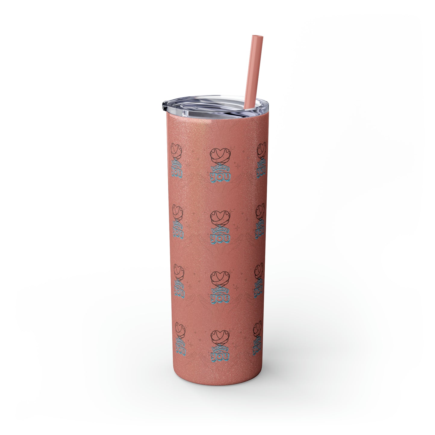 Believe In You Hot/Cold Skinny Tumbler with Straw, 20oz