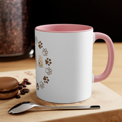 Unleash the Love: Personalized Pet Dog 11oz Accent Mug for Pawsome Mornings