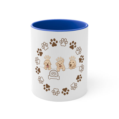 Unleash the Love: Personalized Pet Dog 11oz Accent Mug for Pawsome Mornings