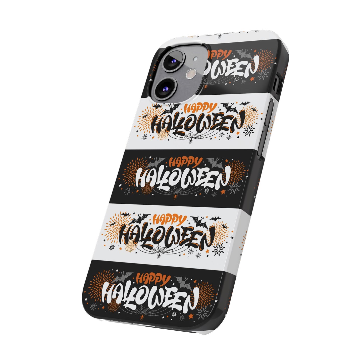 Embrace the spooky season with the Happy Halloween iPhone Case