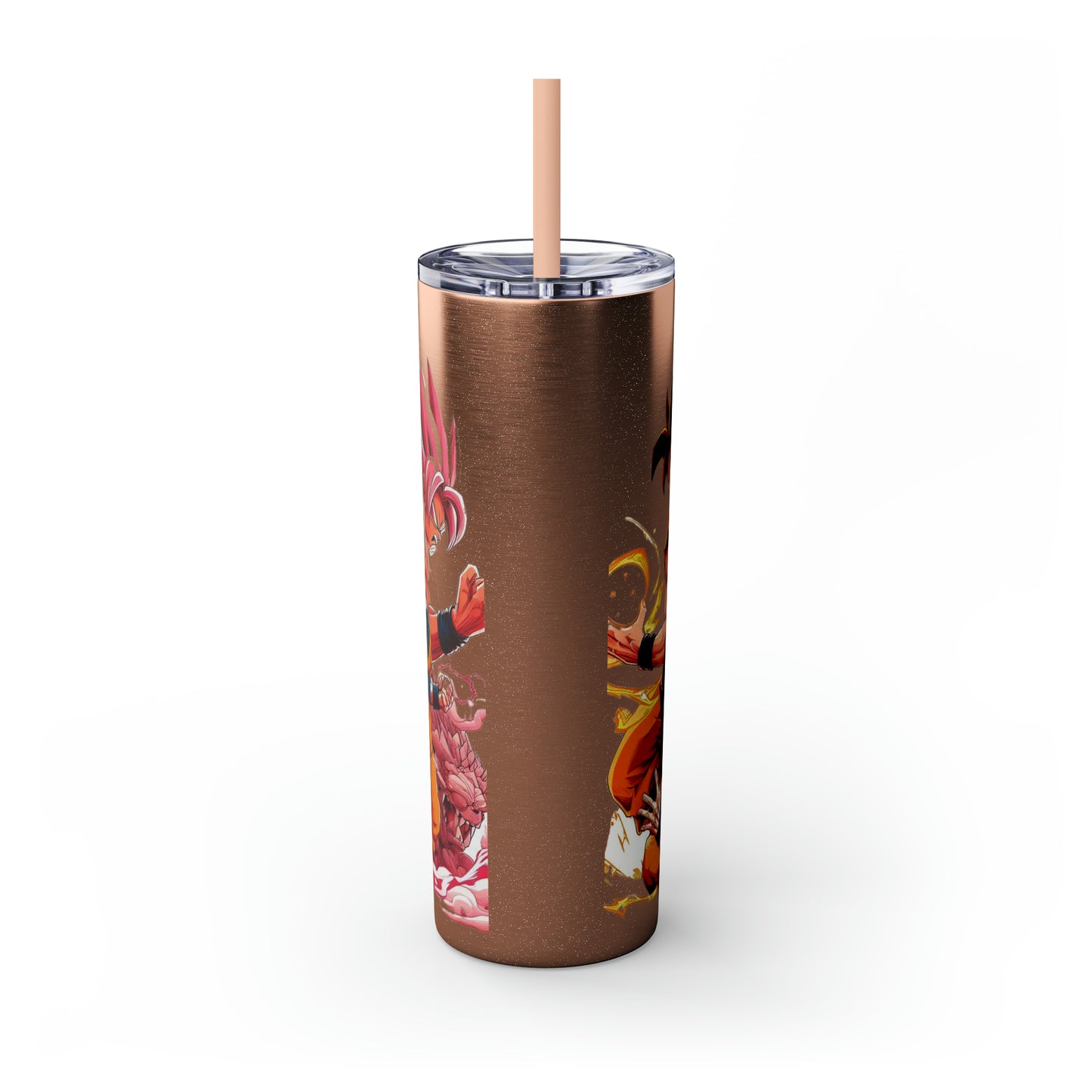 Goku Skinny Tumbler with Straw