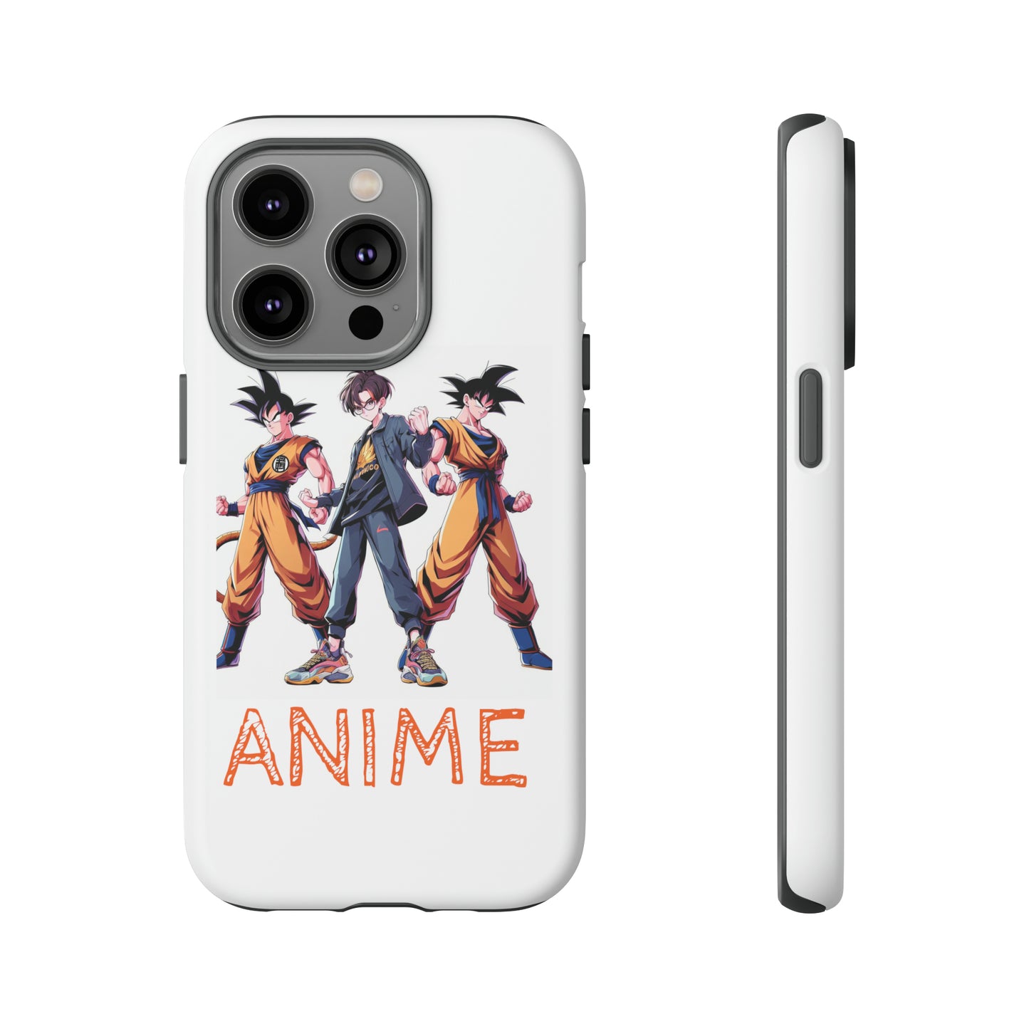 Tough Anime Goku iPhone Premium Protective Phone Cases for Apple, Samsung, and Google Devices