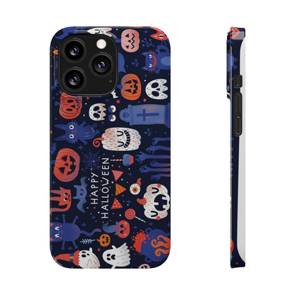 Bring the spooky spirit of Halloween to your fingertips with the Happy Halloween iPhone Case.