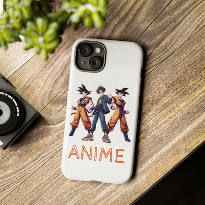 Tough Anime Goku iPhone Premium Protective Phone Cases for Apple, Samsung, and Google Devices