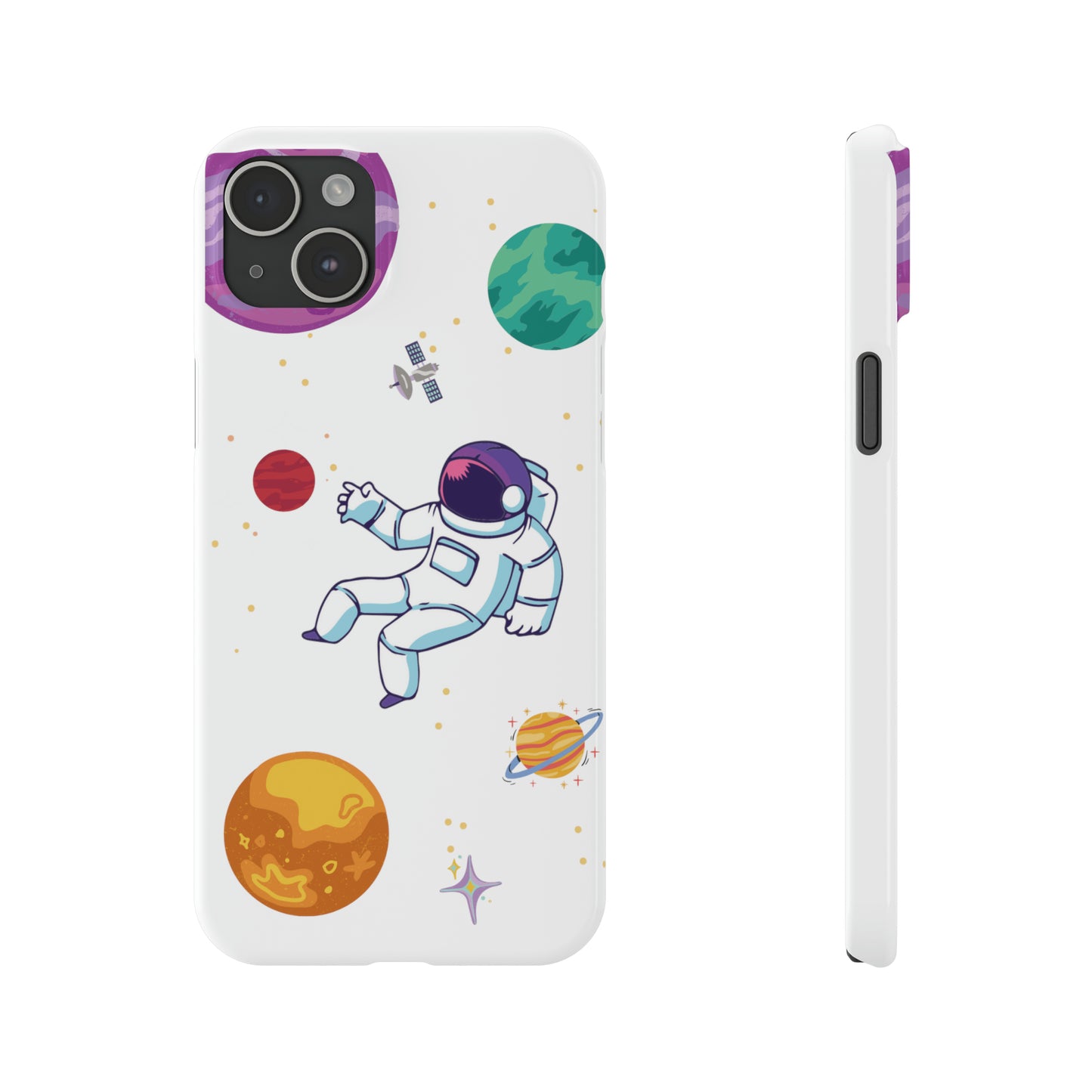 Astronaut Slim iPhone Cases - Elevate Your Device with Cosmic Style