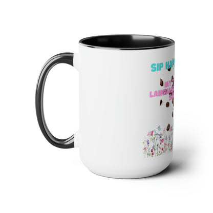 Sip in Style with Our Two-Tone 15oz Coffee Mug - Embrace Your Love Language: Sarcasm!