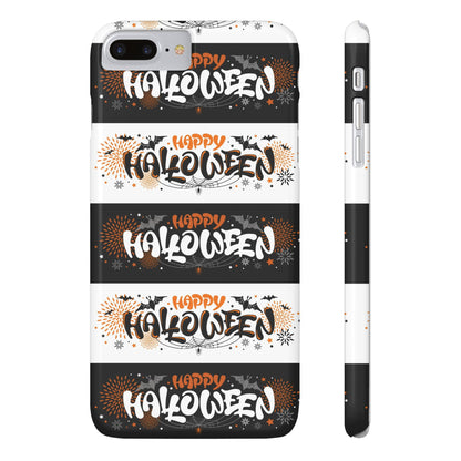 Embrace the spooky season with the Happy Halloween iPhone Case