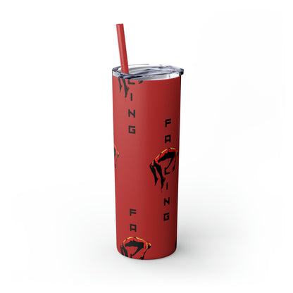 Don't Allow Yourself To Fall Skinny Tumbler with Straw, 20oz - Sip in Style, Stay Refreshed All Year