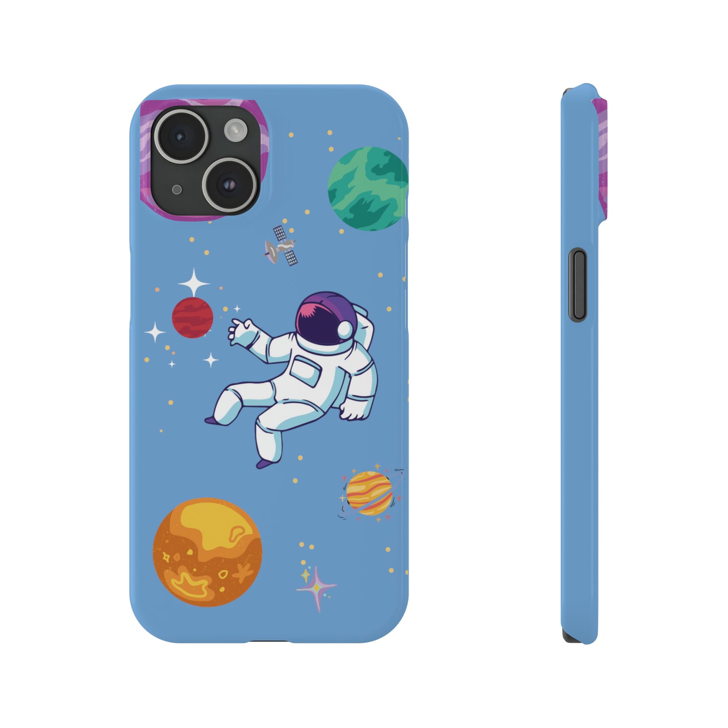 Astronaut Slim iPhone Cases - Stylish Protection for iPhone 11, 12, 13, 14, 15