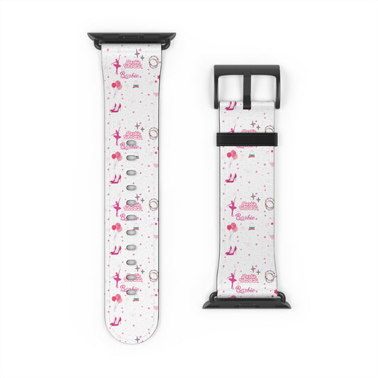 Pink & White Doll Apple Watch Band