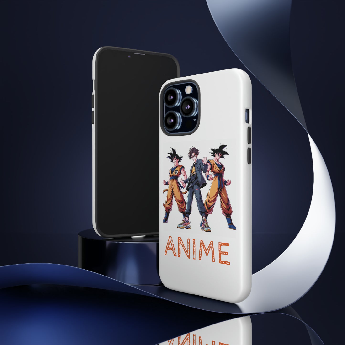 Tough Anime Goku iPhone Premium Protective Phone Cases for Apple, Samsung, and Google Devices