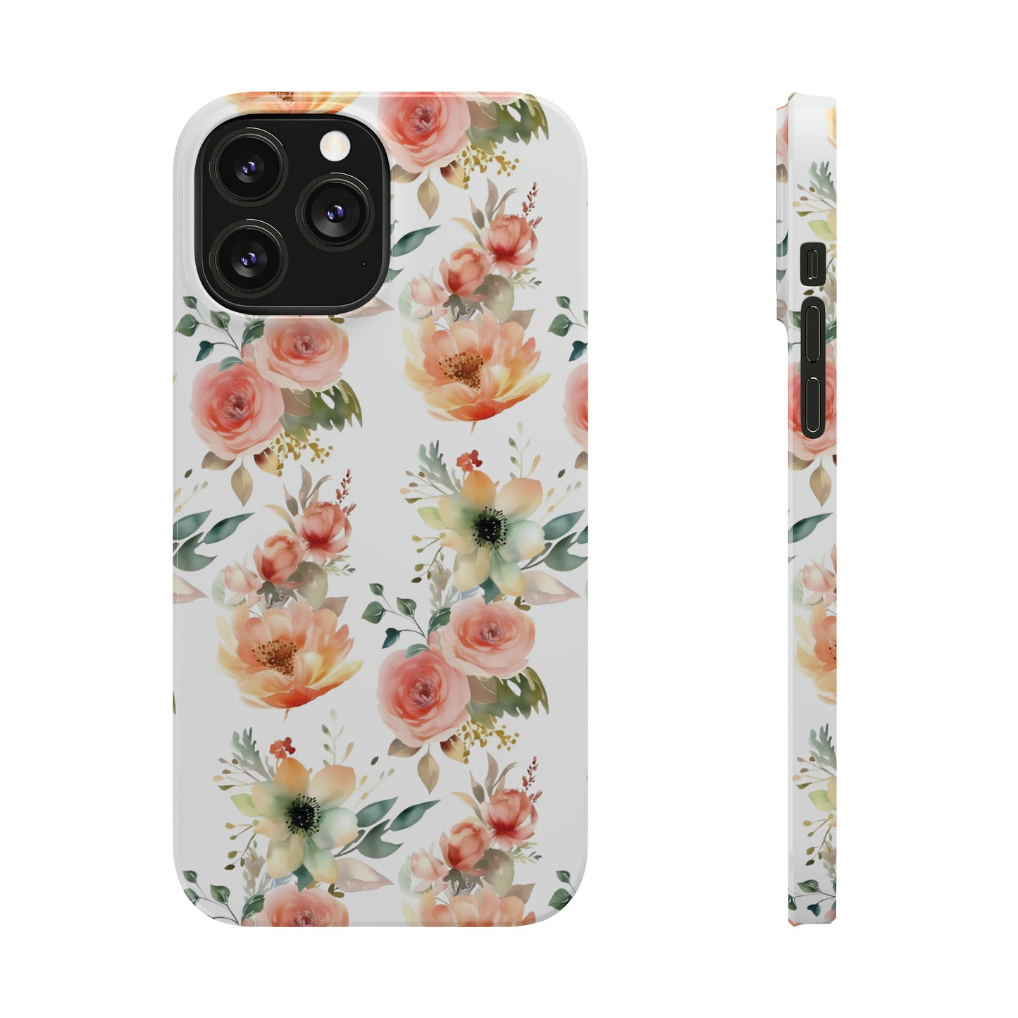 Flowers Pattern Slim iPhone Cases