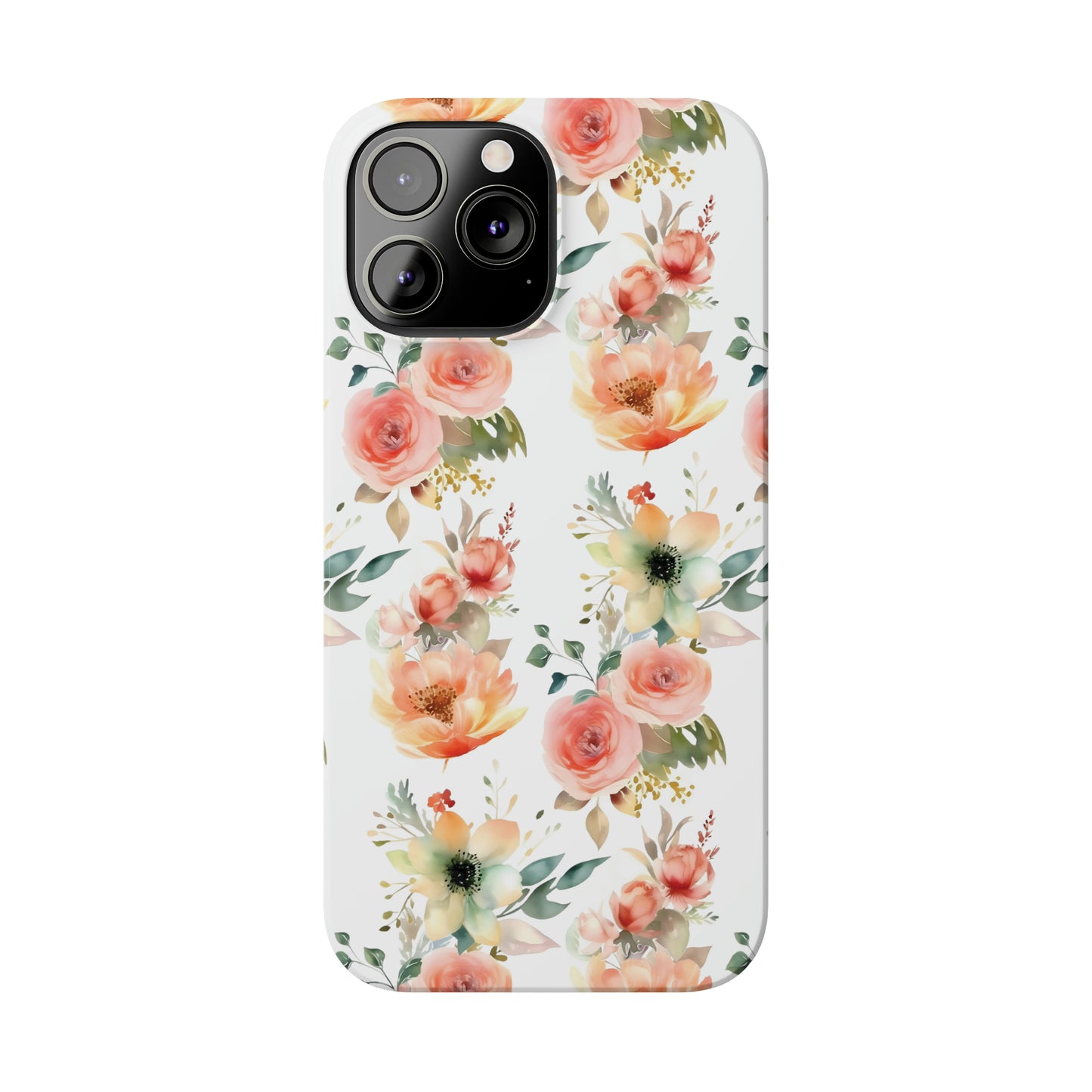 Flowers Pattern Slim iPhone Cases