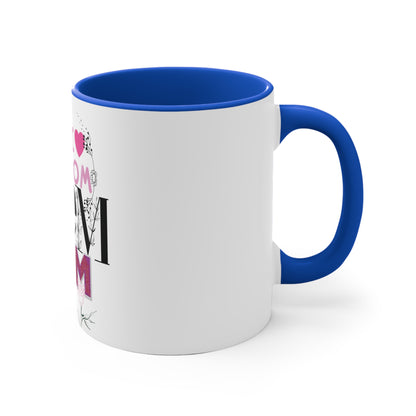 I Love Mom" Ceramic Coffee Mug - A Personalized Token of Love