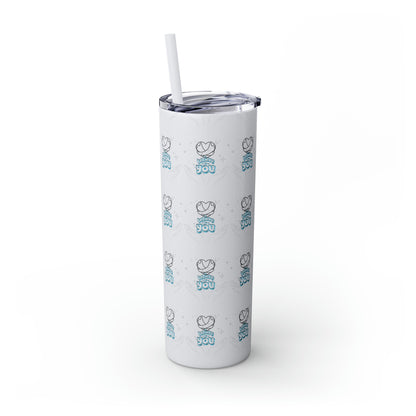 Believe In You Hot/Cold Skinny Tumbler with Straw, 20oz