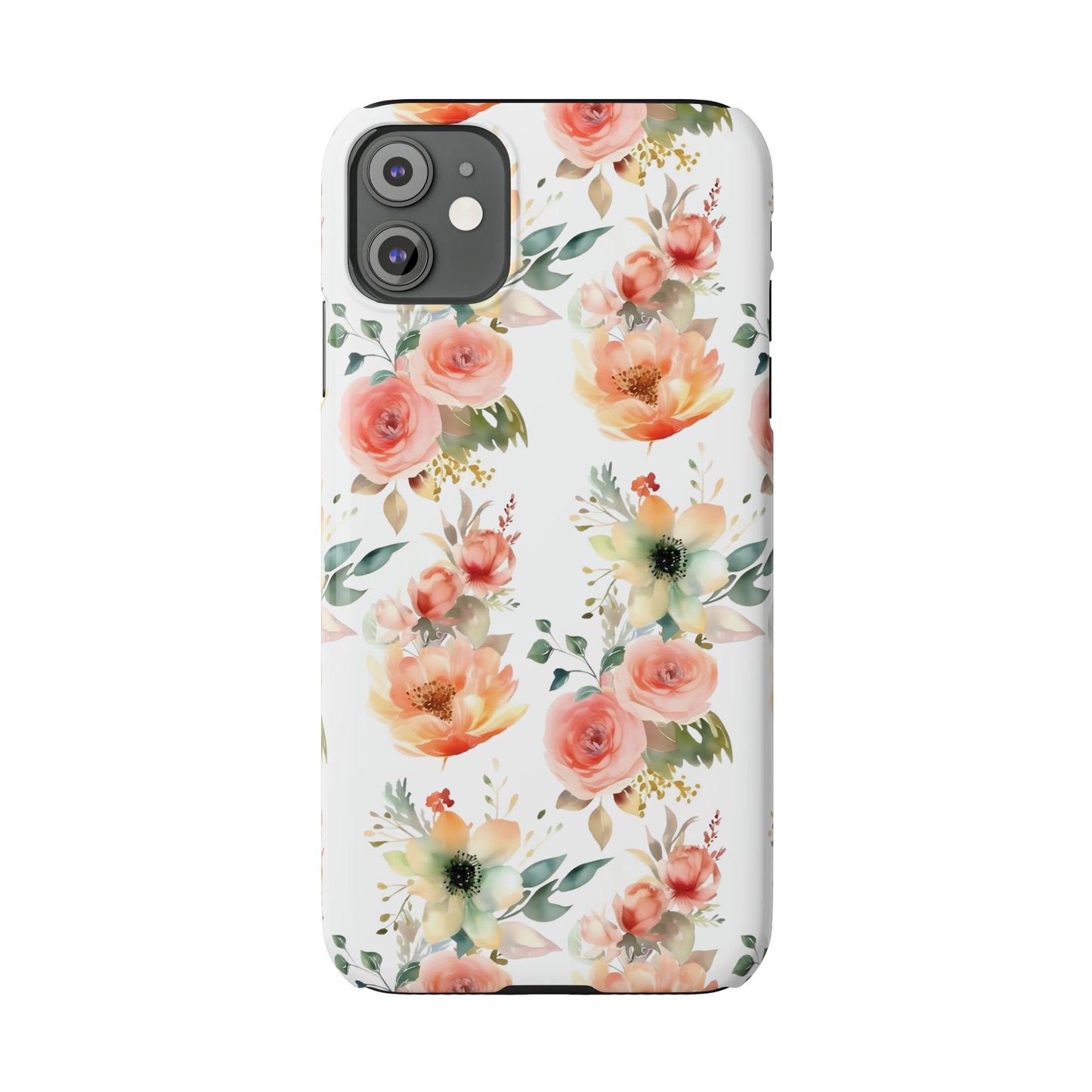 Flowers Pattern Slim iPhone Cases