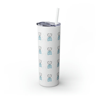 Believe In You Hot/Cold Skinny Tumbler with Straw, 20oz