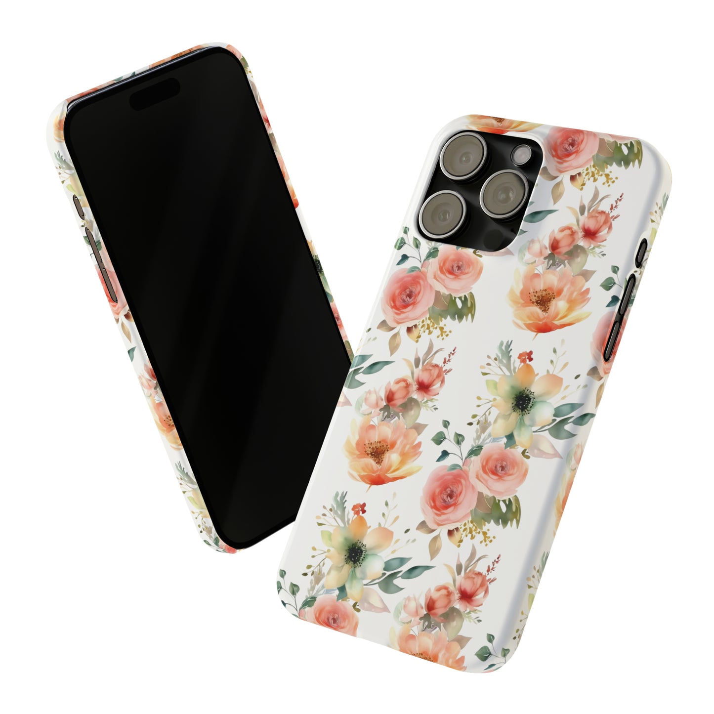 Flowers Pattern Slim iPhone Cases