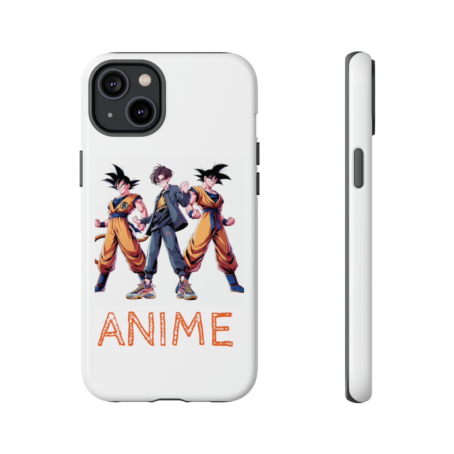 Tough Anime Goku iPhone Premium Protective Phone Cases for Apple, Samsung, and Google Devices