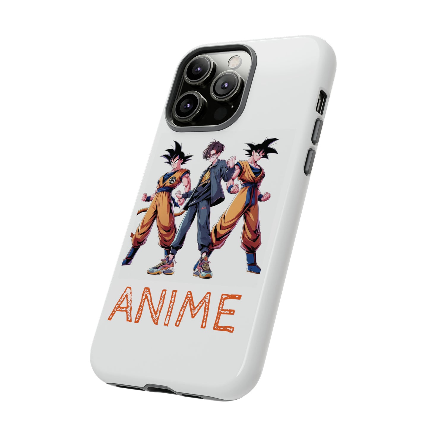 Tough Anime Goku iPhone Premium Protective Phone Cases for Apple, Samsung, and Google Devices