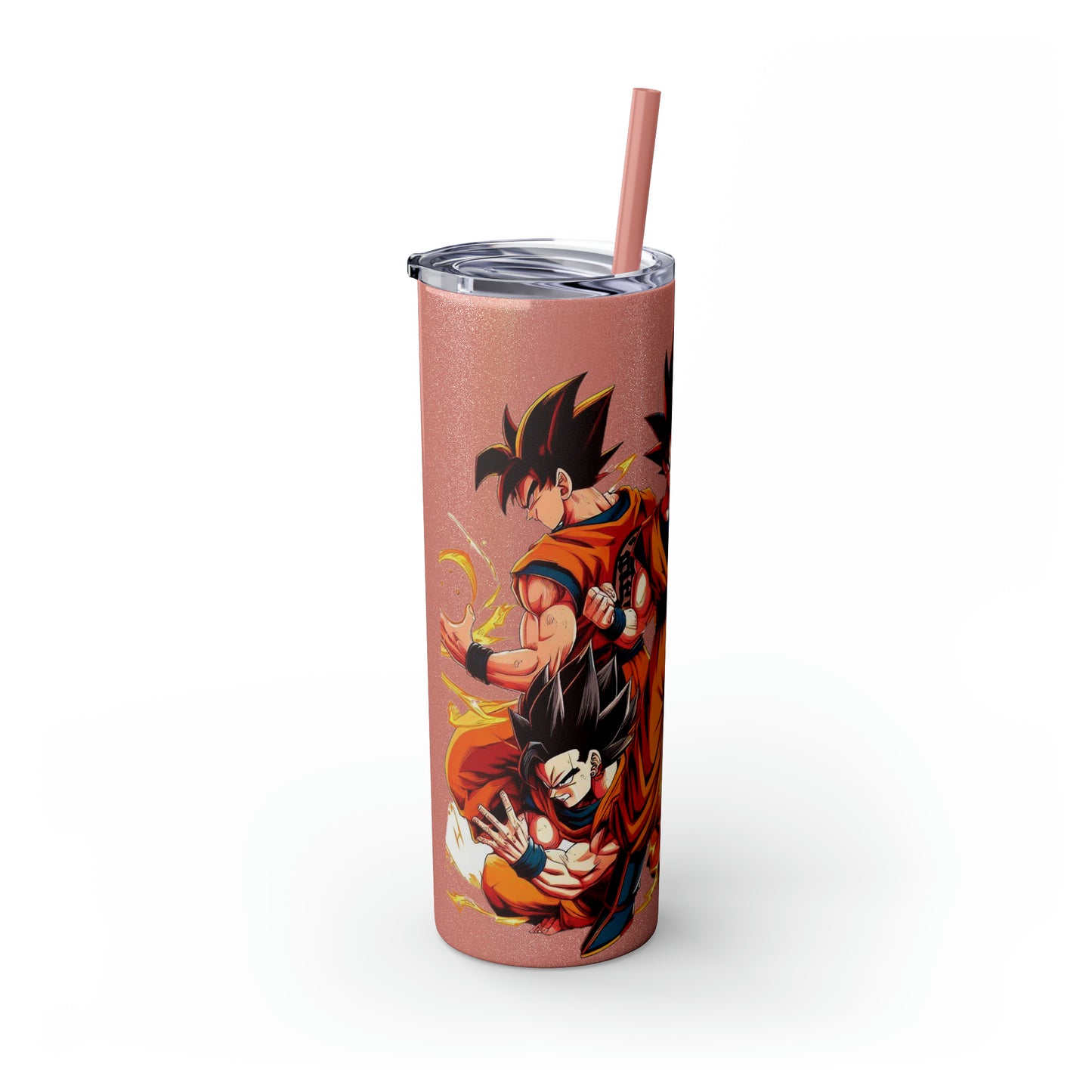 Goku Skinny Tumbler with Straw