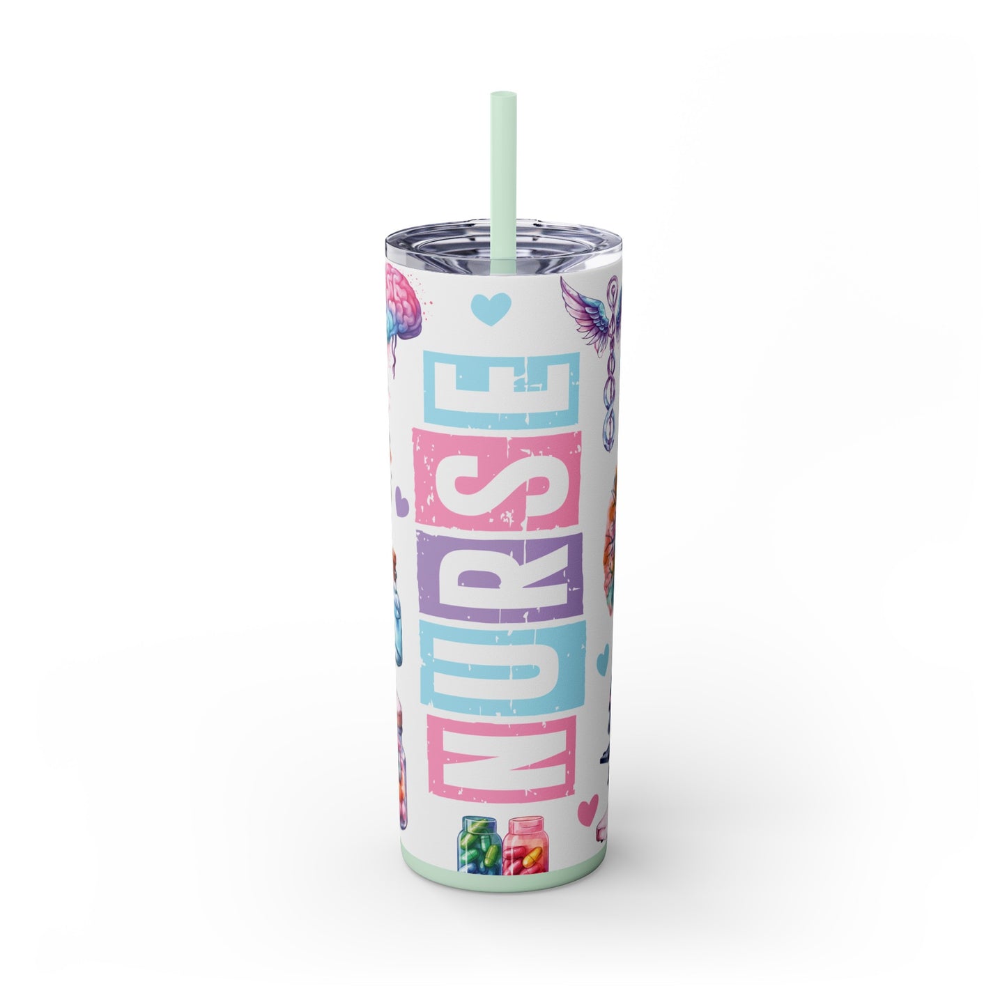 Nurse Tumbler - Personalized Skinny Tumbler for Healthcare Heroes