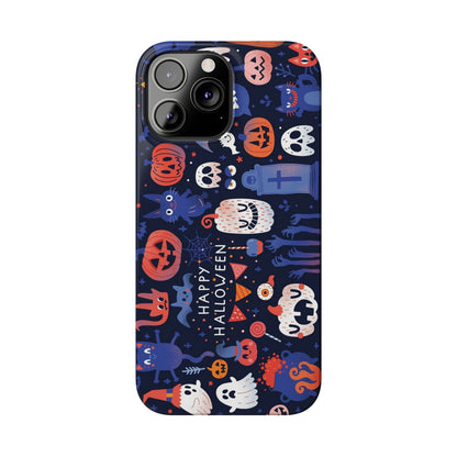 Bring the spooky spirit of Halloween to your fingertips with the Happy Halloween iPhone Case.