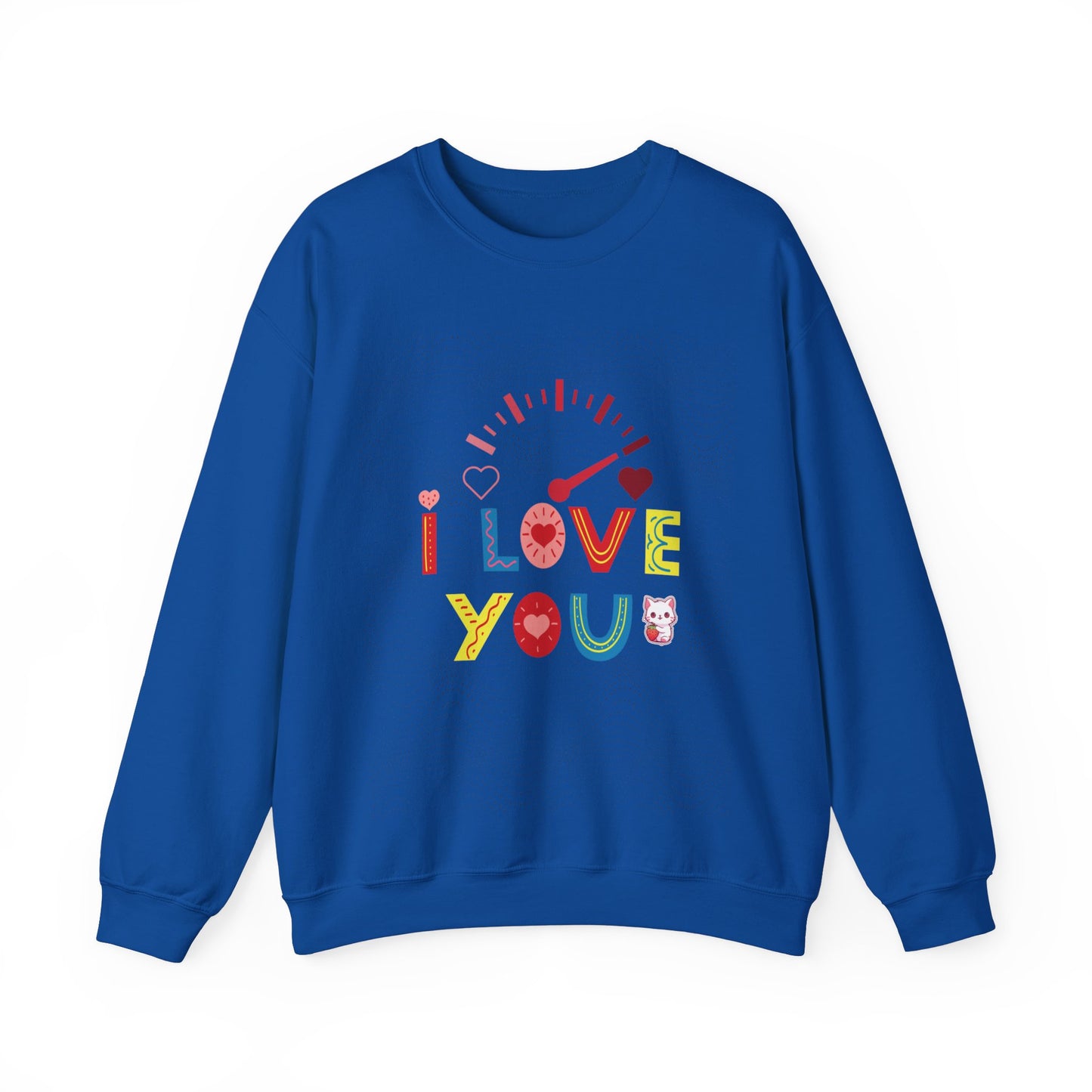 I Love You Gauge" Unisex Heavy Blend Crewneck Sweatshirt - Cozy Comfort for Every Season
