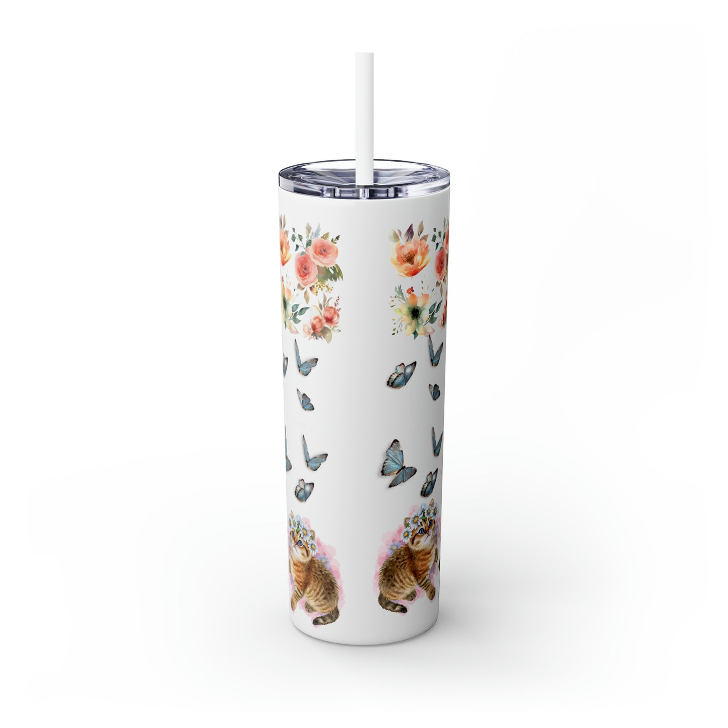 Together We Rise Skinny Tumbler with Straw, 20oz