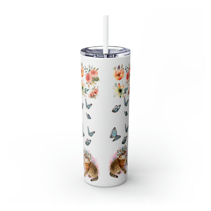 Together We Rise Skinny Tumbler with Straw, 20oz