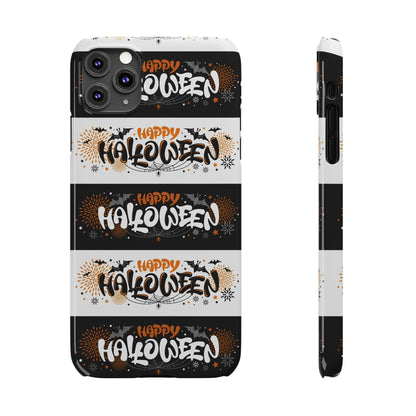 Embrace the spooky season with the Happy Halloween iPhone Case