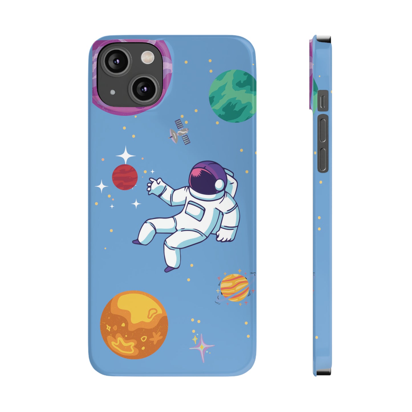 Astronaut Slim iPhone Cases - Stylish Protection for iPhone 11, 12, 13, 14, 15