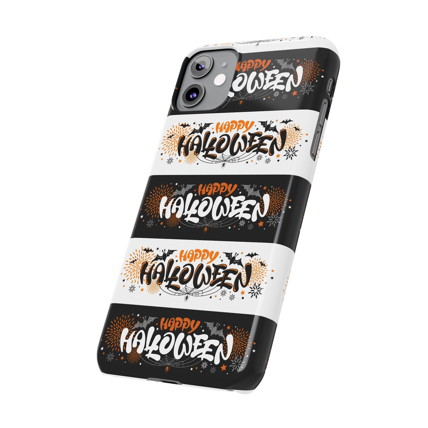 Embrace the spooky season with the Happy Halloween iPhone Case