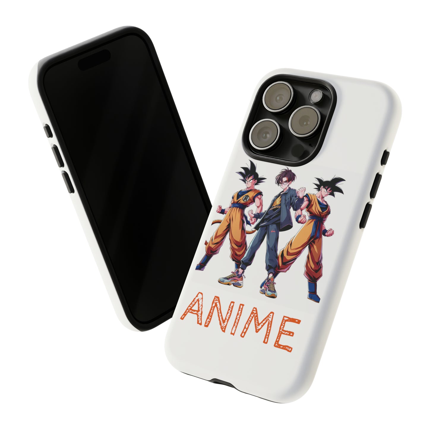 Tough Anime Goku iPhone Premium Protective Phone Cases for Apple, Samsung, and Google Devices