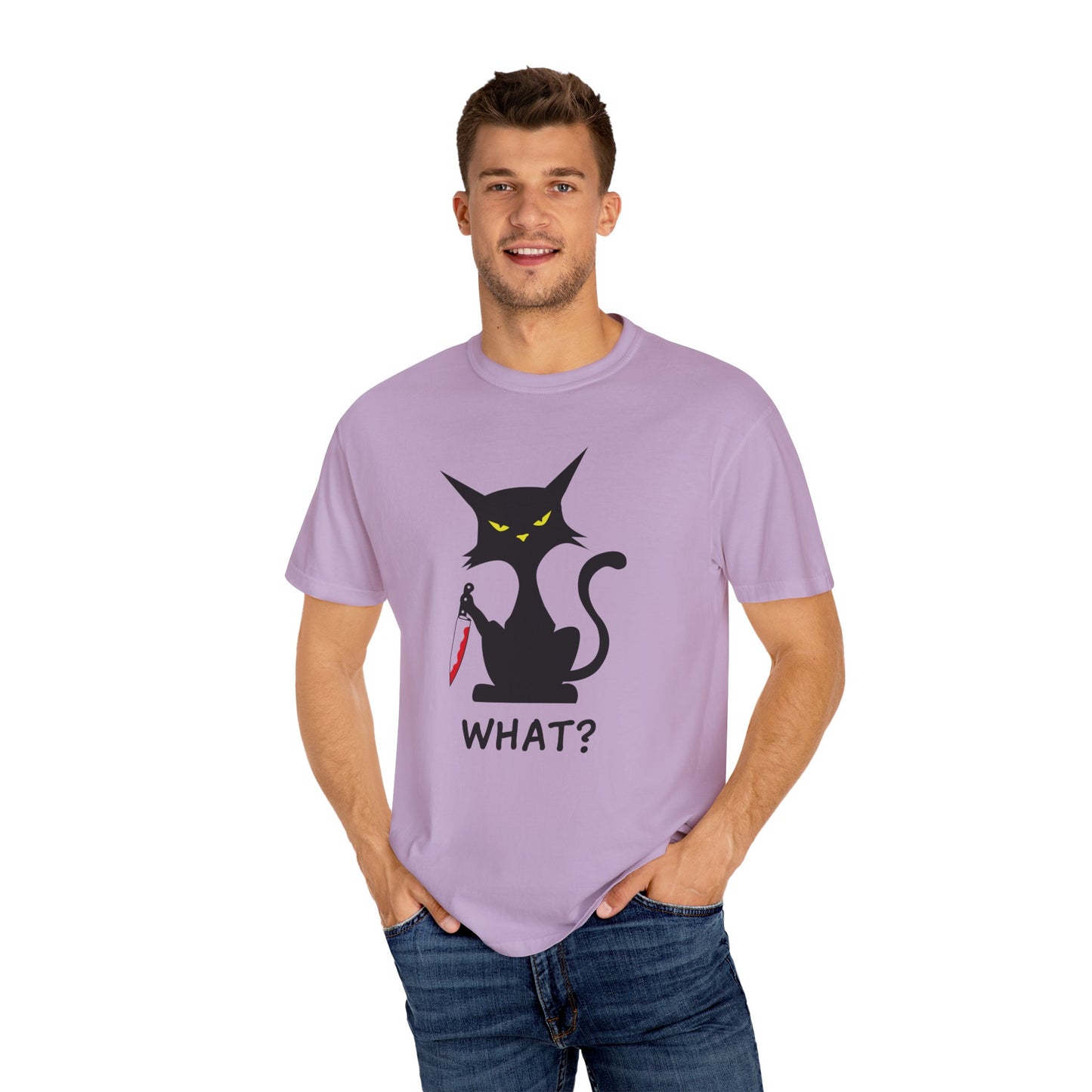 What, Meow Comfort Colors 1717 Customizable Garment-Dyed T-Shirt T-shirt