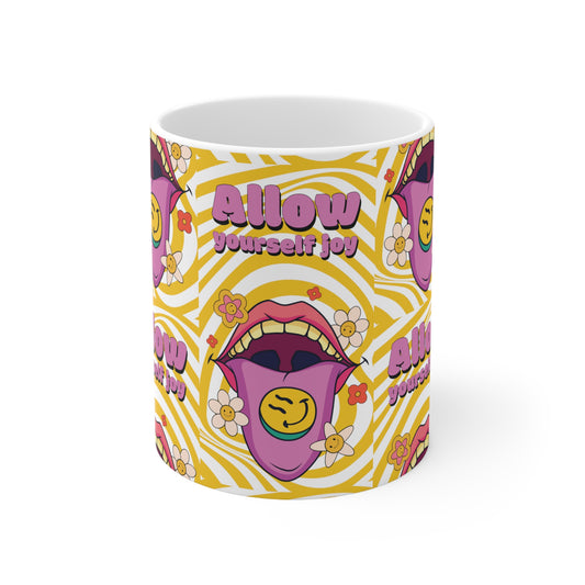 Allow Yourself Joy Ceramic Mug 11oz