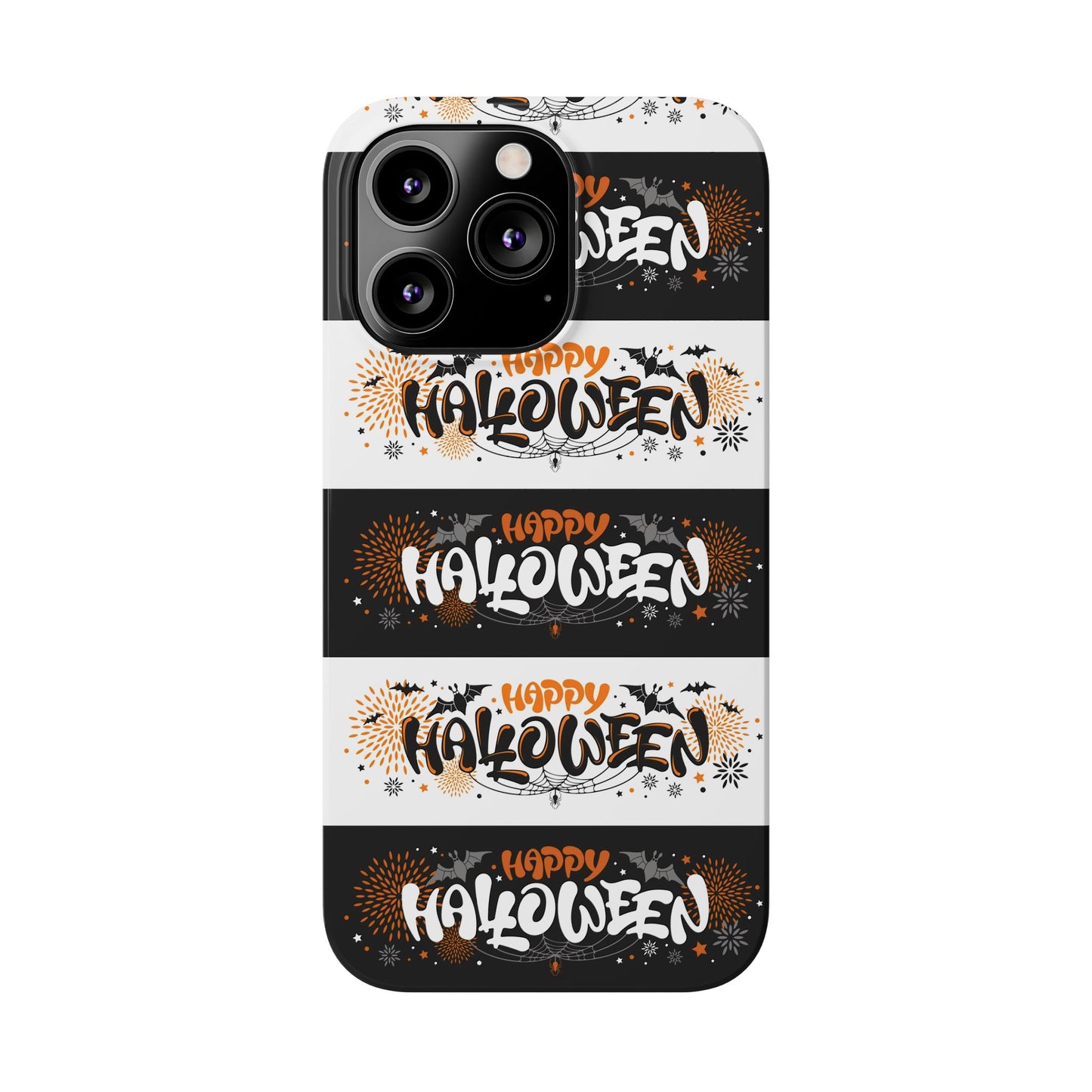 Embrace the spooky season with the Happy Halloween iPhone Case